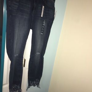 Frayed Skinny Jeans